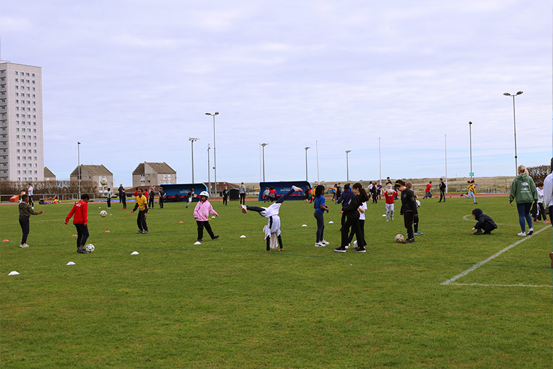 An image of children playing at Russell Anderson Foundation Easter Camp 2025