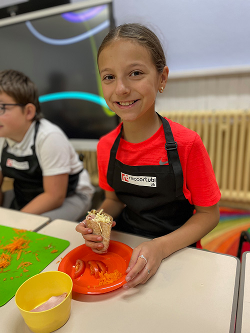 An image of a young girl at the Foundation Skills Hub